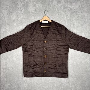 Sefr Gote Cardigan Brown Wool/Mohair Blend